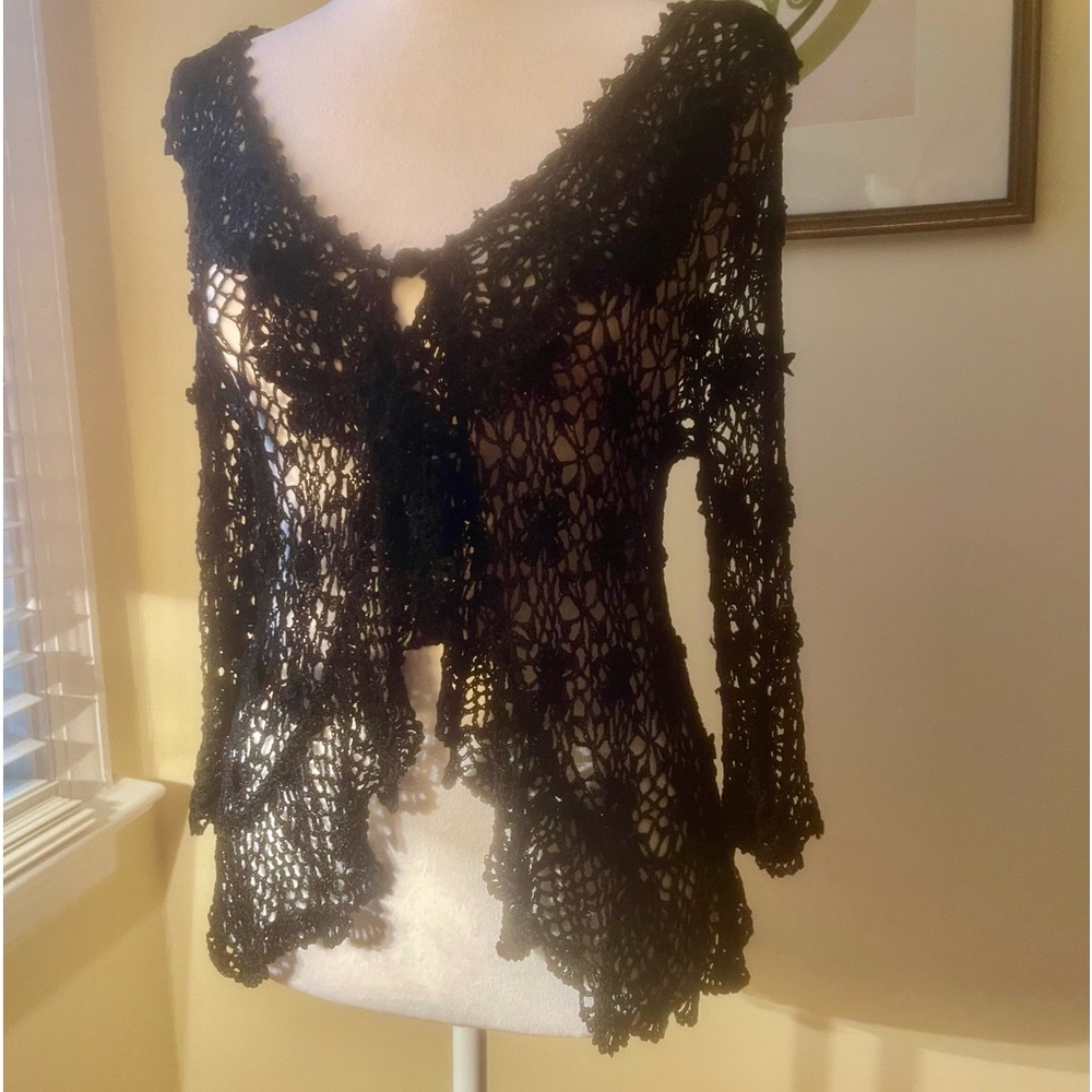 Black lacey sheer shrug